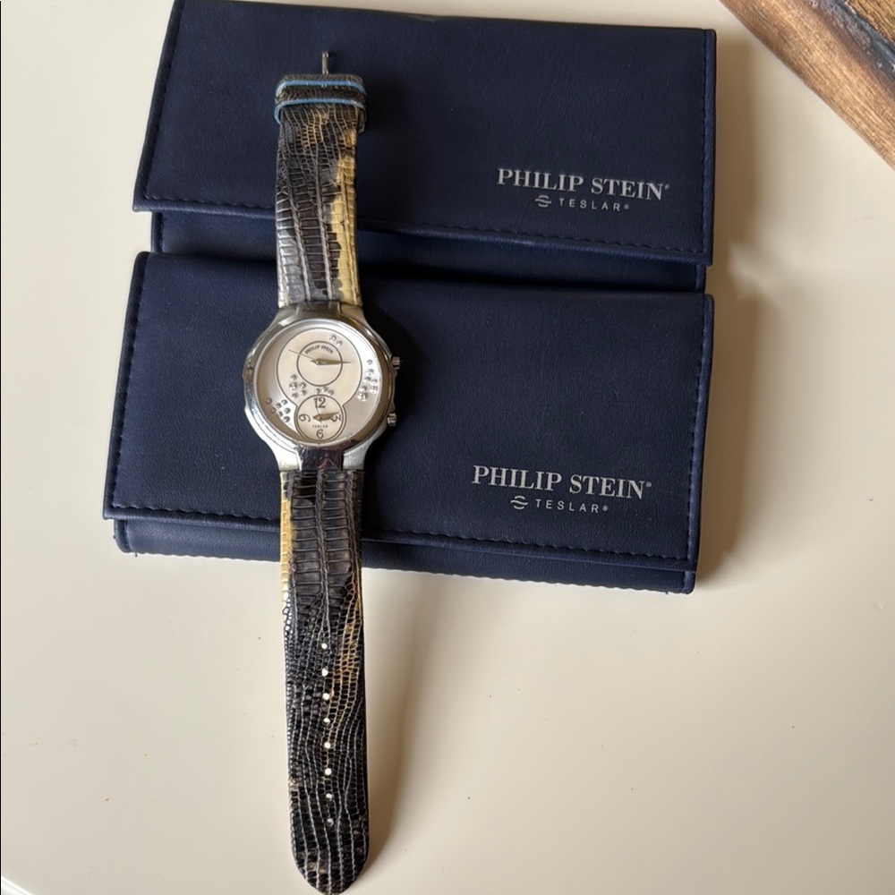 Philip Stein Teslar Watch with 2 extra straps